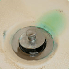Contact us to learn how to reduce water stains. blue-green-staining