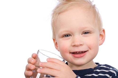 boy drinking water