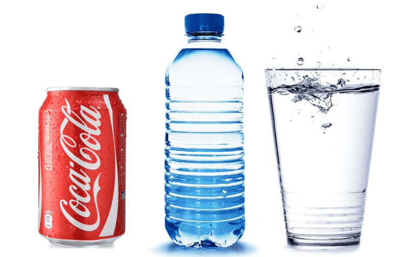 Soda vs Bottled Water vs Tap Water