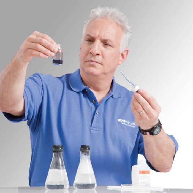 ManTestingWater Man Testing Water