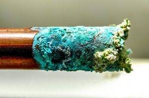 Blue Green Staining on Copper Pipes