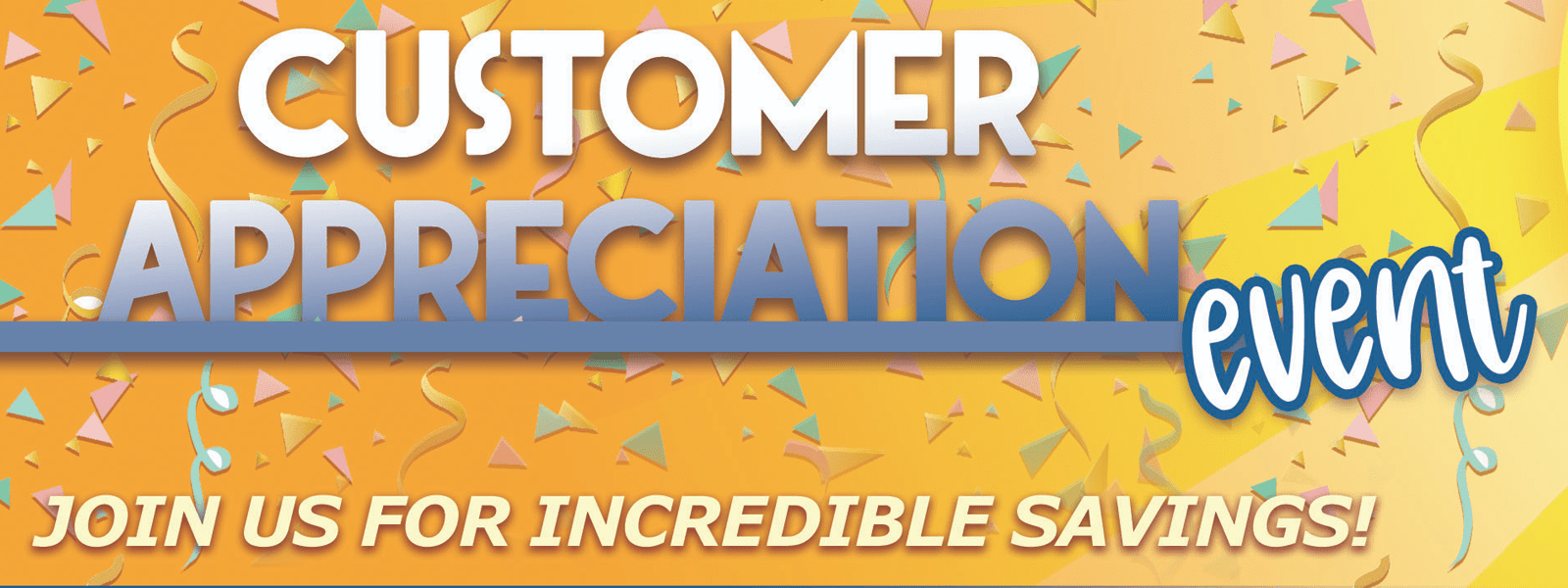 CustomerAppreciation_Website banner Customer Appreciation Events