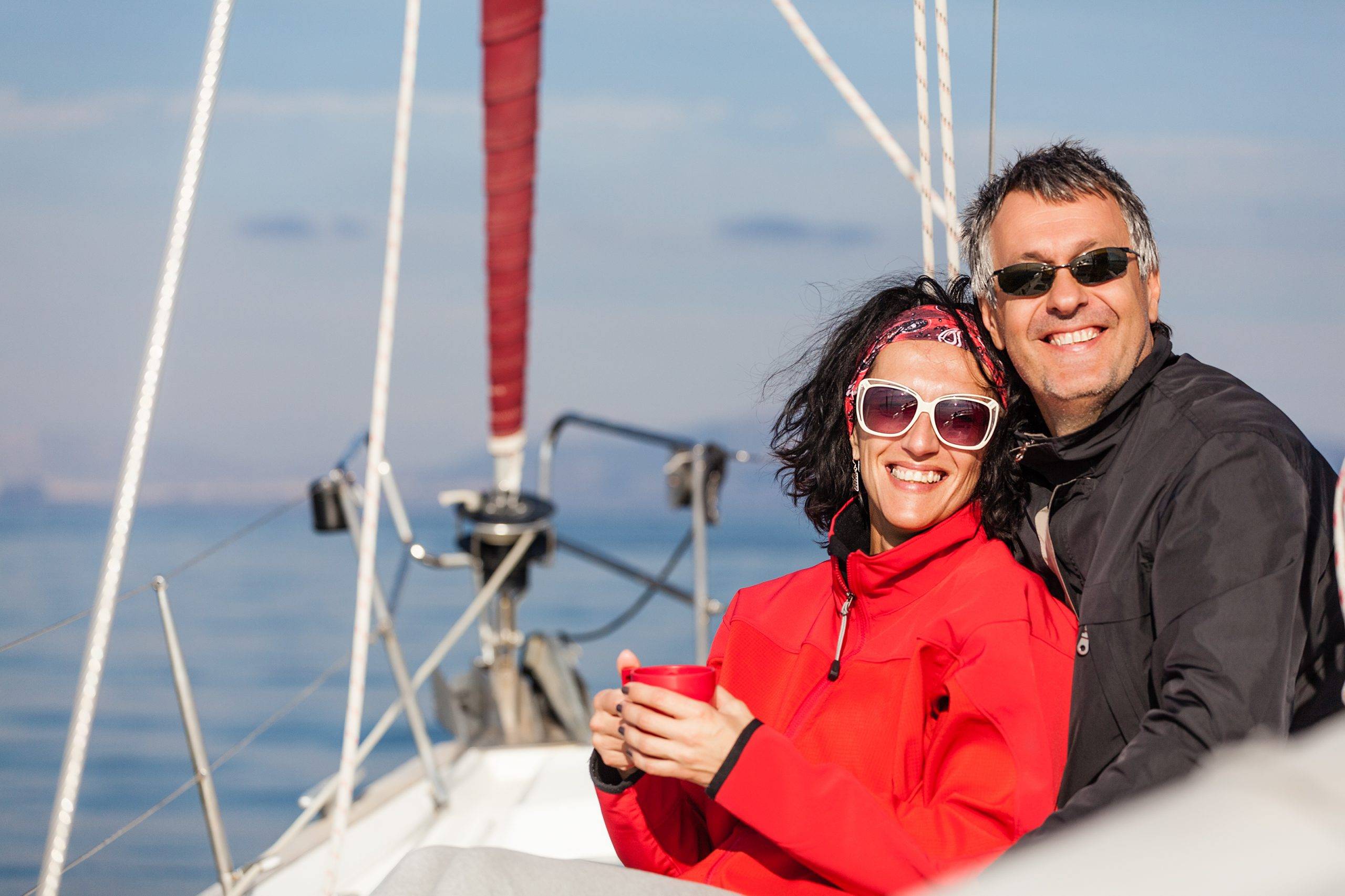 couple on boat