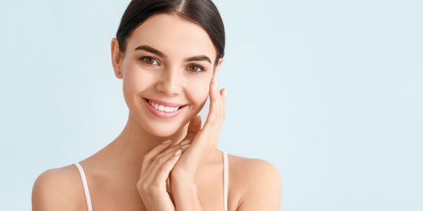 woman with soft skin