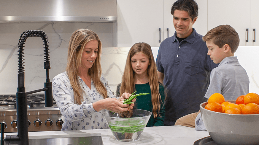 Family Preparing Dinner