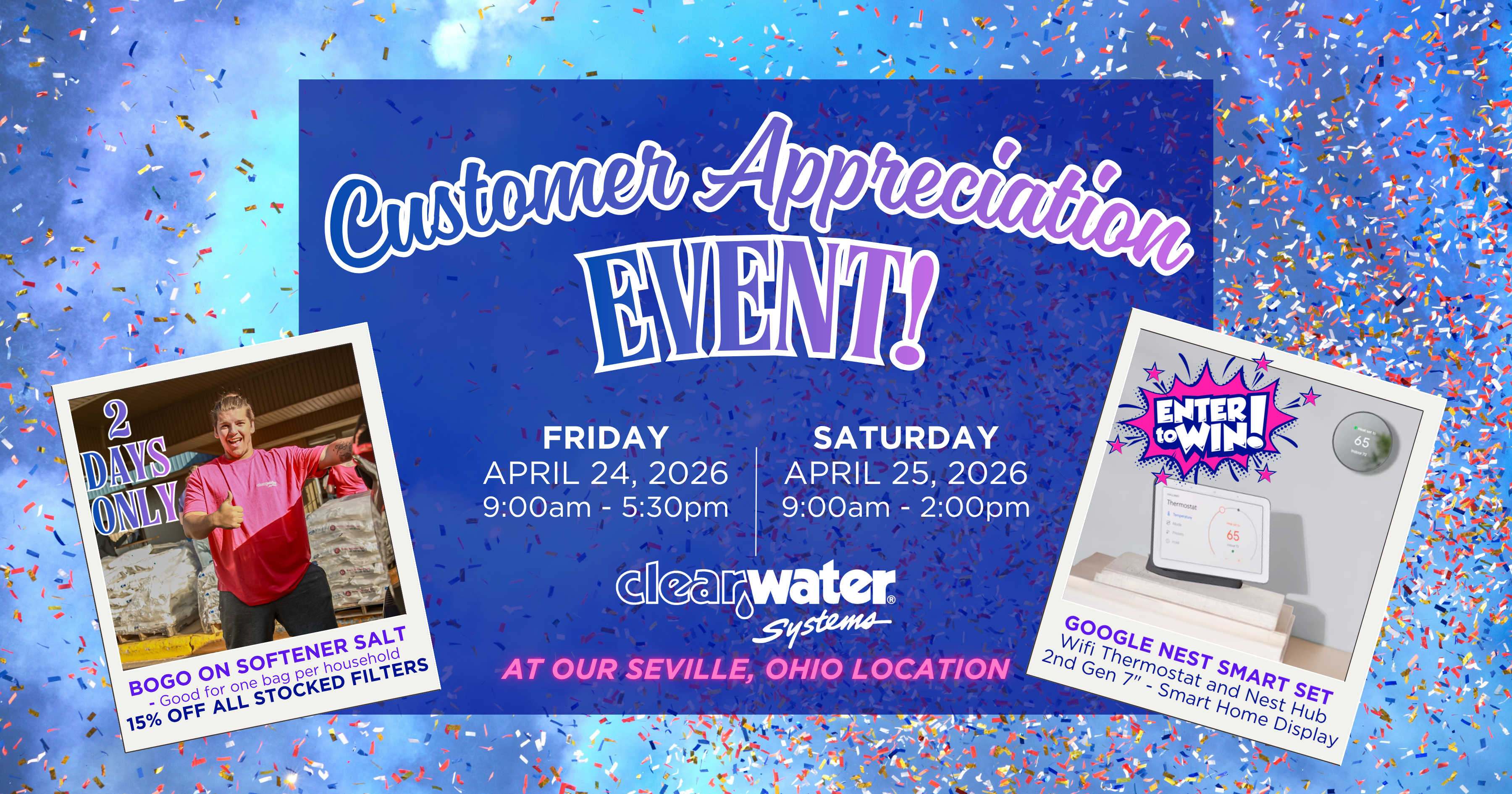 Pink White and Gold Playful Weekend Sale Facebook Post seville cust app