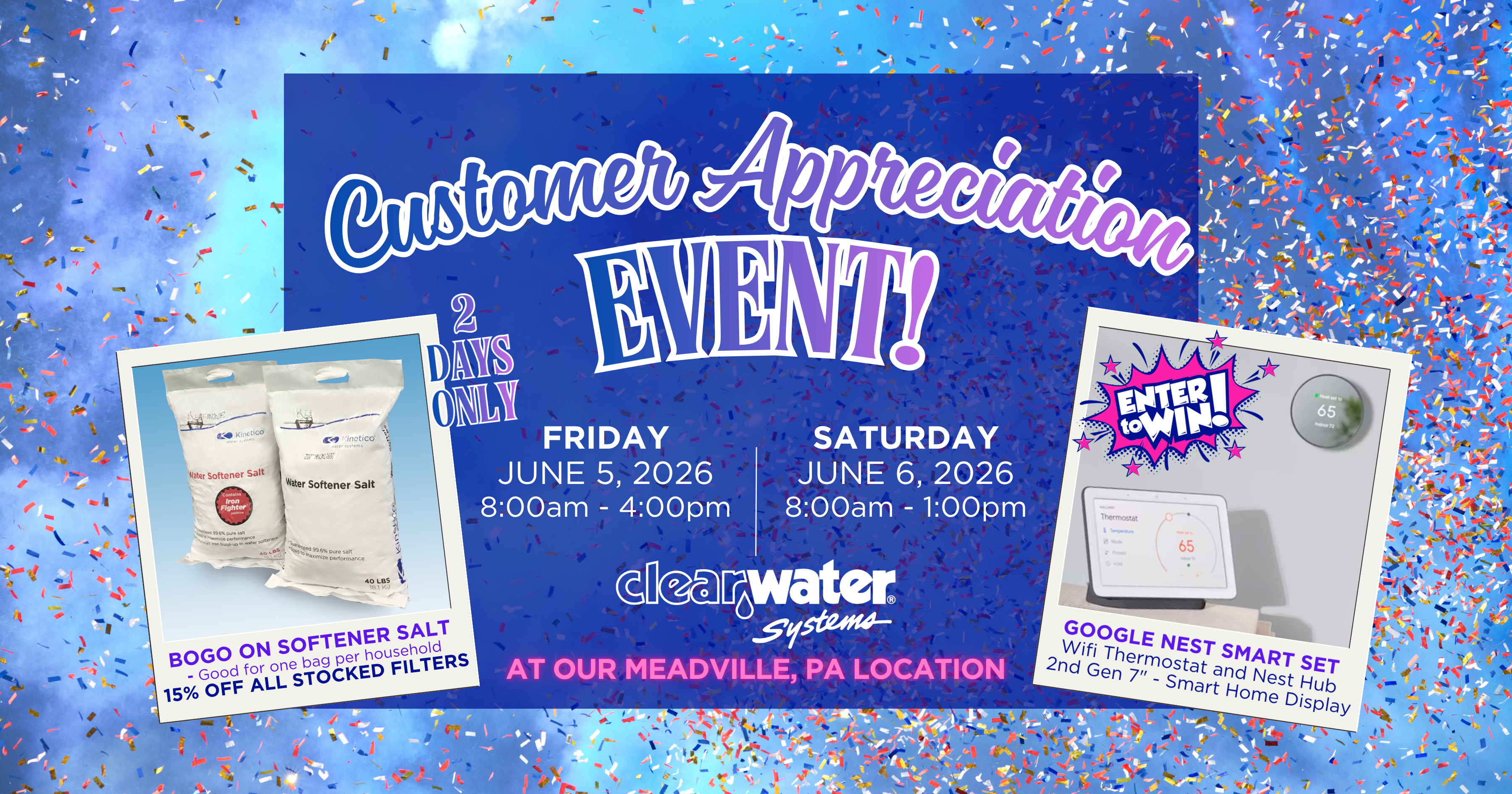 Meadville CA Facebook Post customer appreciation in Meadville PA