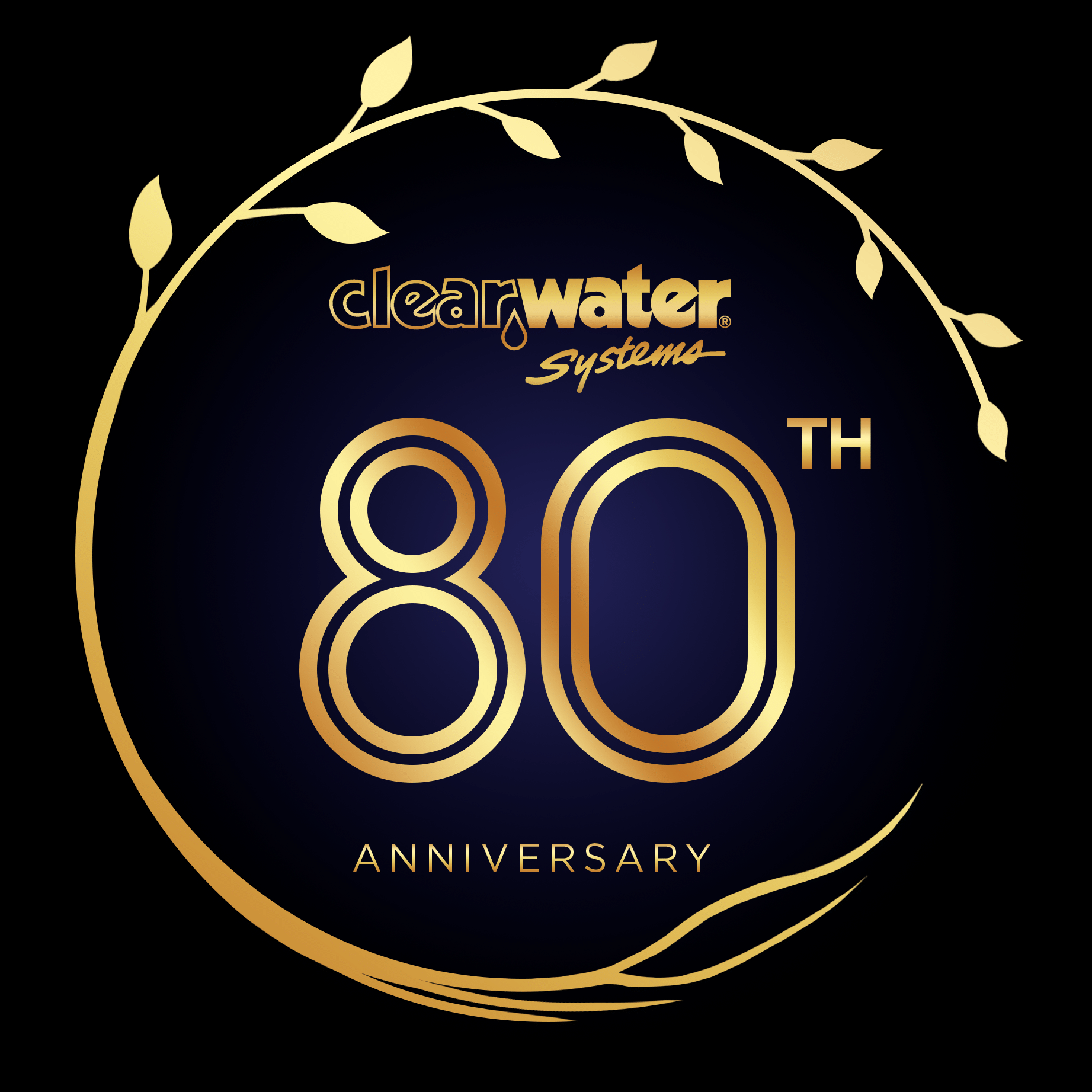 80th logo